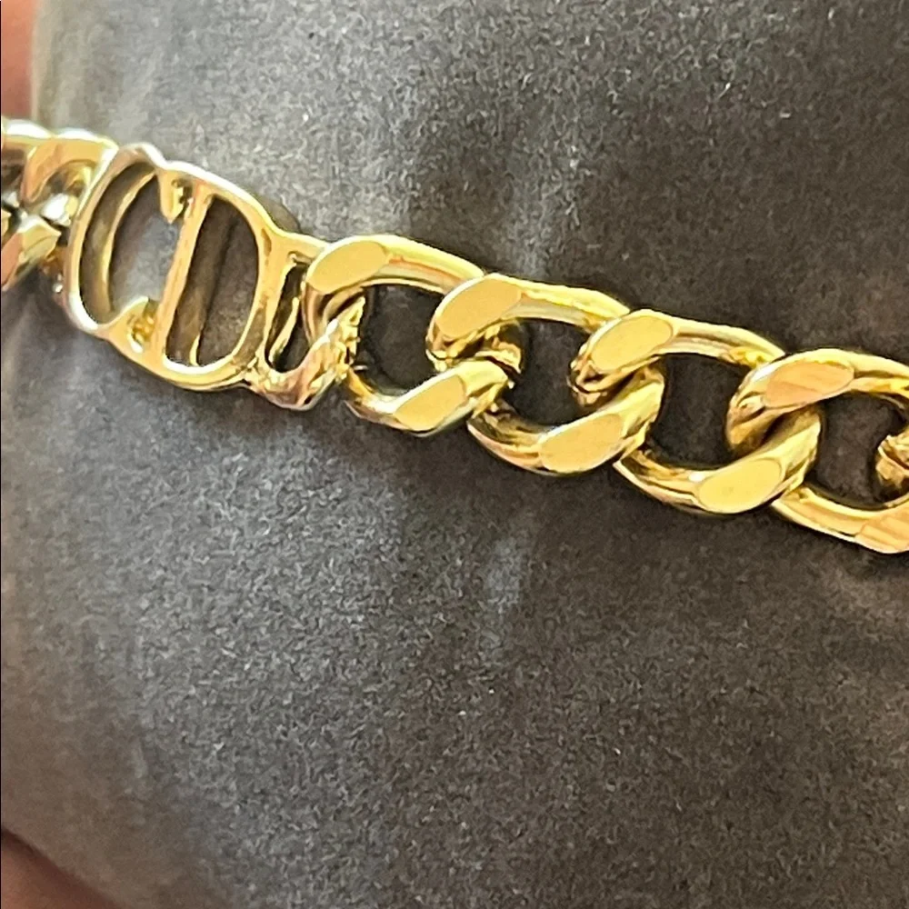 Authentic Christian Dior Gold Chain Bracelet!!! - Picture 8 of 14